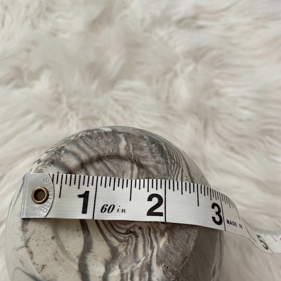 Matte Black grey & white Marbled ceramic planter pot - Picture 4 of 10